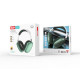 Навушники накладні XO BE25 Stereo Wireless Headphone Зелені mag-6920680879007136233