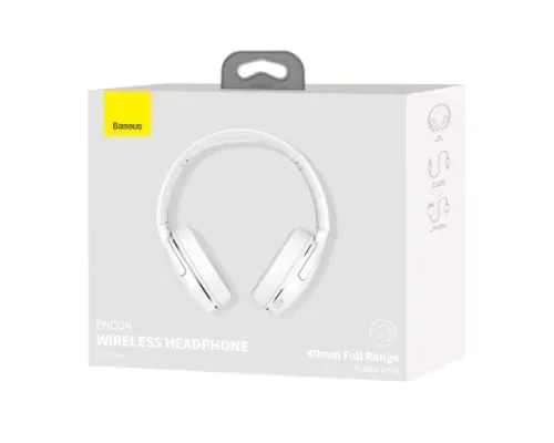 Навушники Baseus Encok Wireless headphone D02 Pro White NGTD010302 mag-6932172611699144953