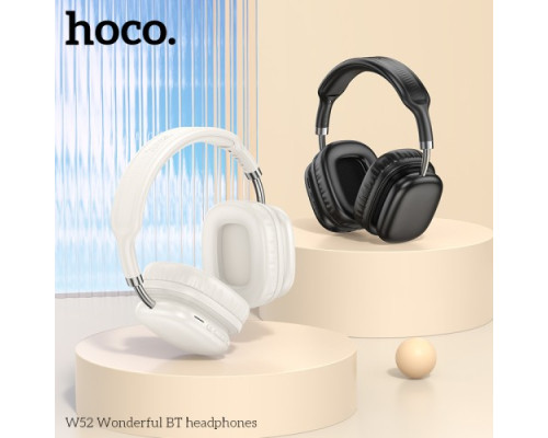Навушники накладні HOCO W52 Wonderful BT headphones Milky white mag-6942007646567142615