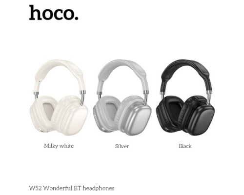 Навушники накладні HOCO W52 Wonderful BT headphones Milky white mag-6942007646567142615