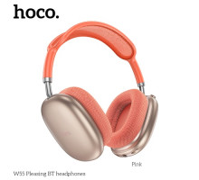 Навушники накладні HOCO W55 Pleasing BT5.4/90hours Pink mag-6942007632713142605