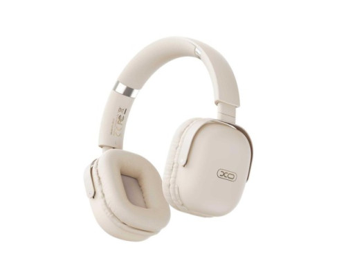 Навушники накладні XO BE42 Scarlet Metal Stand Folding Headband Bluetooth Headset Бежеві mag-6920680856527136208