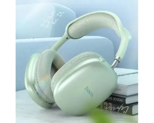Навушники накладні HOCO W35 Air Triumph BT headset Green mag-6942007616362146158