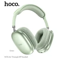 Навушники накладні HOCO W35 Air Triumph BT headset Green mag-6942007616362146158