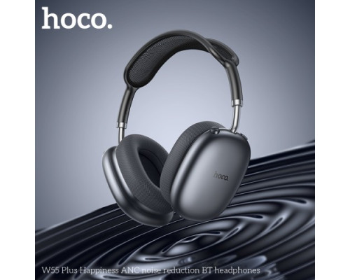 Навушники накладні HOCO W55 Plus Happiness ANC noise reduction BT headphones Deep space gray mag-6942007638531141568