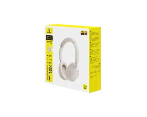 Навушники Baseus Bass BH1 NC Wireless Noise Cancelling Headphones White A0203702 mag-6932172697006147499