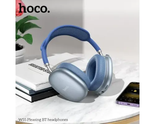 Навушники накладні HOCO W55 Pleasing BT5.4/90hours Green mag-6942007632706144421