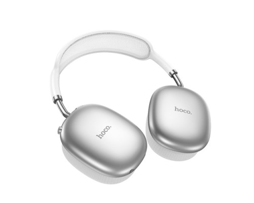 Навушники накладні HOCO W55 Plus Happiness ANC noise reduction BT headphones Silver mag-6942007638548141569