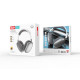 Навушники накладні XO BE25 Stereo Wireless Headphone Срібні mag-692068087901460217