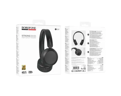 Навушники бездротові BOROFONE BO37 Marvellous BT headphones чорнi mag-6941991123801146057