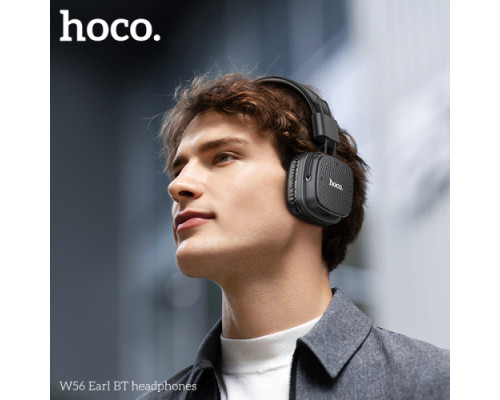 Навушники накладні HOCO W56 Earl BT headphones Black mag-6942007633321134925