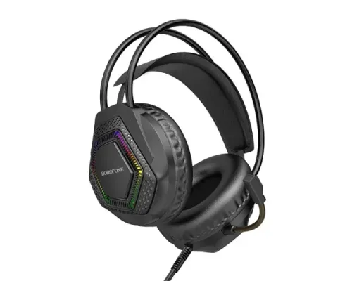 Навушники дротові BOROFONE BO105 Thunder gaming headphones with mic чорні mag-6974443389227151620