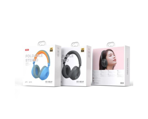 Навушники накладні XO BE49 Qiyue ANC Noise Canceling Folding Headband Bluetooth Headset сині mag-6920680861415134584
