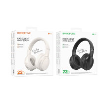 Навушники бездротові BOROFONE BO29 Fascinador BT headphones чорні mag-6941991116032140899