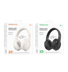 Навушники бездротові BOROFONE BO29 Fascinador BT headphones чорні mag-6941991116032140899