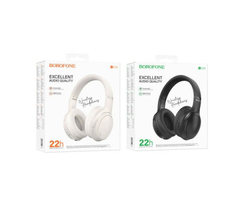 Навушники бездротові BOROFONE BO29 Fascinador BT headphones чорні mag-6941991116032140899