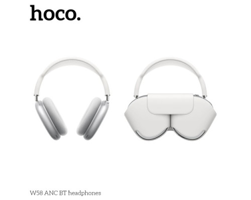 Навушники накладні HOCO W58 ANC BT headphones Silver mag-6942007640664142609