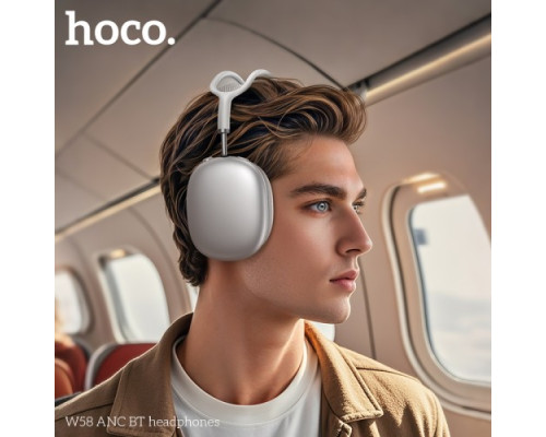 Навушники накладні HOCO W58 ANC BT headphones Silver mag-6942007640664142609