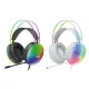 Навушники накладні XO GE11 Colorful RGB Gaming Headset with Microphone White mag-6975837589377153860