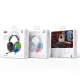 Навушники накладні XO GE11 Colorful RGB Gaming Headset with Microphone White mag-6975837589377153860