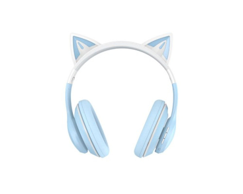 Навушники накладні XO BE38 Cats Ear Colourful Lights Headband Синій mag-692068084028158158