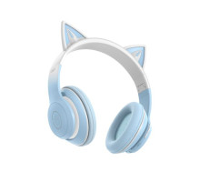 Навушники накладні XO BE38 Cats Ear Colourful Lights Headband Синій mag-692068084028158158