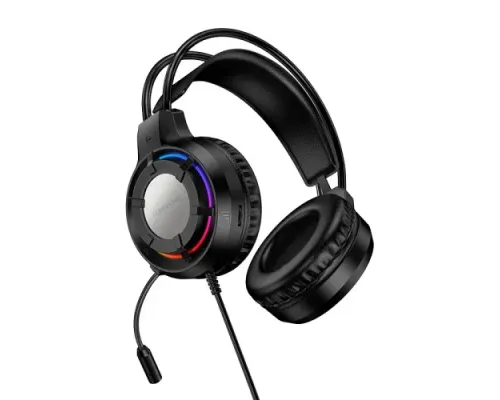 Навушники ігрові дротові BOROFONE BO112 Wave gaming headphones чорні mag-6941991124648146060
