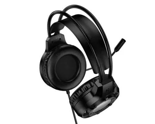 Навушники ігрові дротові BOROFONE BO112 Wave gaming headphones чорні mag-6941991124648146060