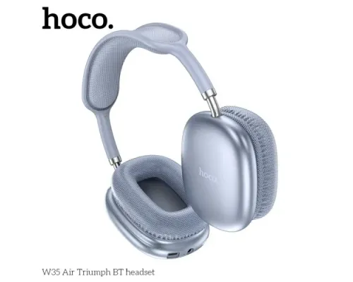 Навушники накладні HOCO W35 Air Triumph BT headset Blue mag-6942007616355146719