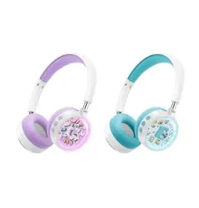 Навушники накладні XO BE57 Colorful Elf Kids Wireless Headphones Фіолетові mag-6975837586451147354