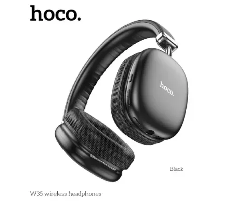 Навушники накладні HOCO W35 wireless headphones BT5.3 Black mag-6931474766243150965