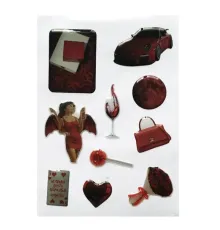 Набір наклейок 3D STICKERS Fashin style 27 mag-2000001642061144582