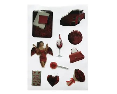 Набір наклейок 3D STICKERS Fashin style 27 mag-2000001642061144582