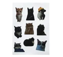 Набір наклейок 3D STICKERS Cat 7 mag-2000001642085144584