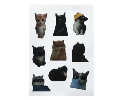 Набір наклейок 3D STICKERS Cat 7 mag-2000001642085144584