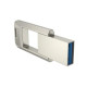 Флеш-накопичувач USB HOCO UD16 Smart USB3.0 64Gb silver mag-6942007641623132458