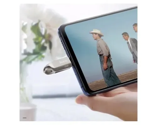 Флеш-накопичувач USB-A/C HOCO UD8 Smart Type-C USB drive 16Gb silver mag-6931474713384145044