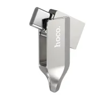 Флеш-накопичувач USB-A/C HOCO UD8 Smart Type-C USB drive 16Gb silver mag-6931474713384145044