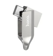Флеш-накопичувач USB-A/C HOCO UD8 Smart Type-C USB drive 16Gb silver mag-6931474713384145044