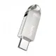 Флеш-накопичувач USB-A/C HOCO UD8 Smart Type-C USB drive 16Gb silver mag-6931474713384145044