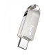 Флеш-накопичувач USB-A/C HOCO UD8 Smart Type-C USB drive 64Gb silver mag-693147471340760502