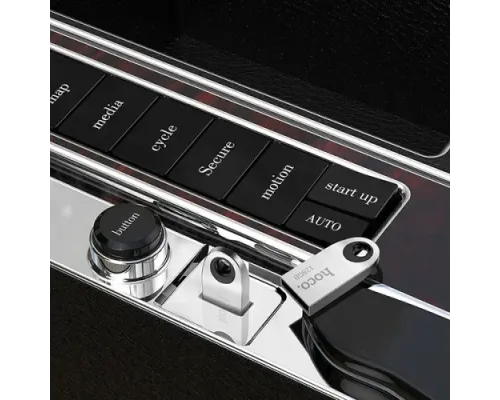 Флеш-накопичувач USB HOCO UD9 Insightful Smart mini car music USB drive 16Gb silver mag-6931474725752150891