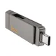 Флеш-накопичувач USB-A/C HOCO UD15 Clever USB3.2 Type-C 256GB Gray mag-6942007611596145083