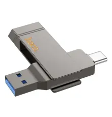 Флеш-накопичувач USB-A/C HOCO UD15 Clever USB3.2 Type-C 256GB Gray mag-6942007611596145083