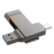Флеш-накопичувач USB-A/C HOCO UD15 Clever USB3.2 Type-C 256GB Gray mag-6942007611596145083