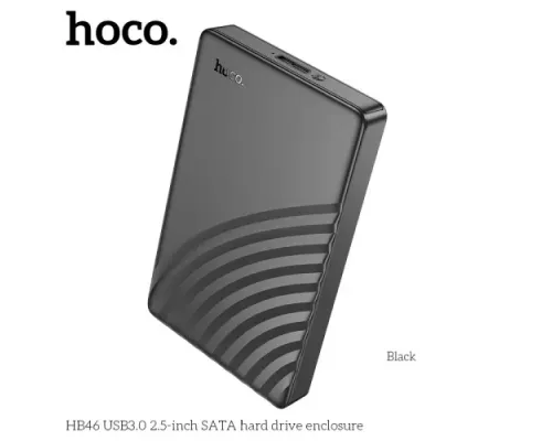 Корпус для SSD диска HOCO HB46 USB3.0 2.5-inch SATA hard drive enclosure 6TB Black mag-6942007628266144030