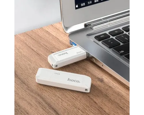Флеш-накопичувач USB HOCO UD11 Wisdom USB 3.0 16Gb white mag-6931474749284145073