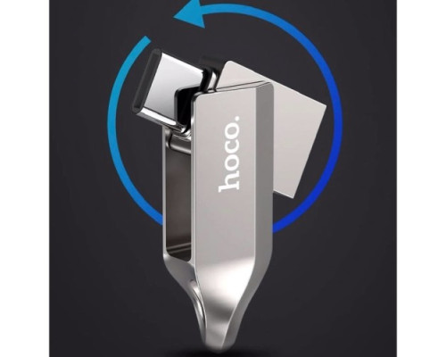 Флеш-накопичувач USB-A/C HOCO UD8 Smart Type-C USB drive 32Gb silver mag-693147471339135528