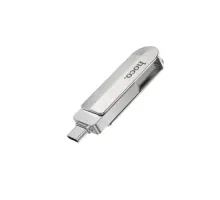 Флеш-накопичувач USB-A/C HOCO UD10 Wise Type-C USB flash drive 64Gb silver mag-6931474738660144438