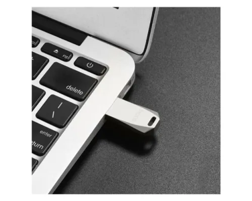 Флеш-накопичувач USB HOCO UD4 Intelligent high speed 128Gb silver mag-6957531099857145060